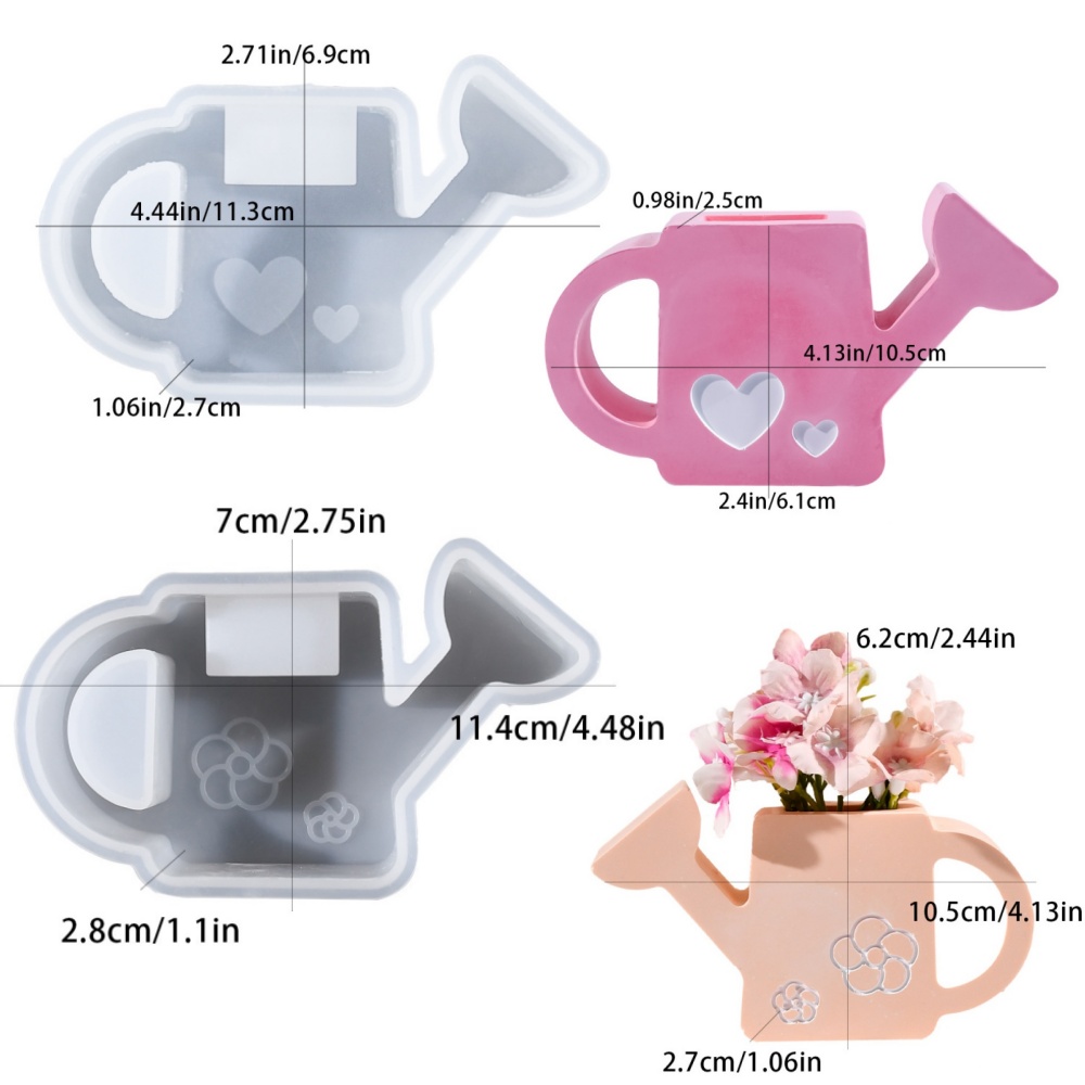 2PCS Gypsum Watering Pot Silic - Potsticker Mold recension och pris