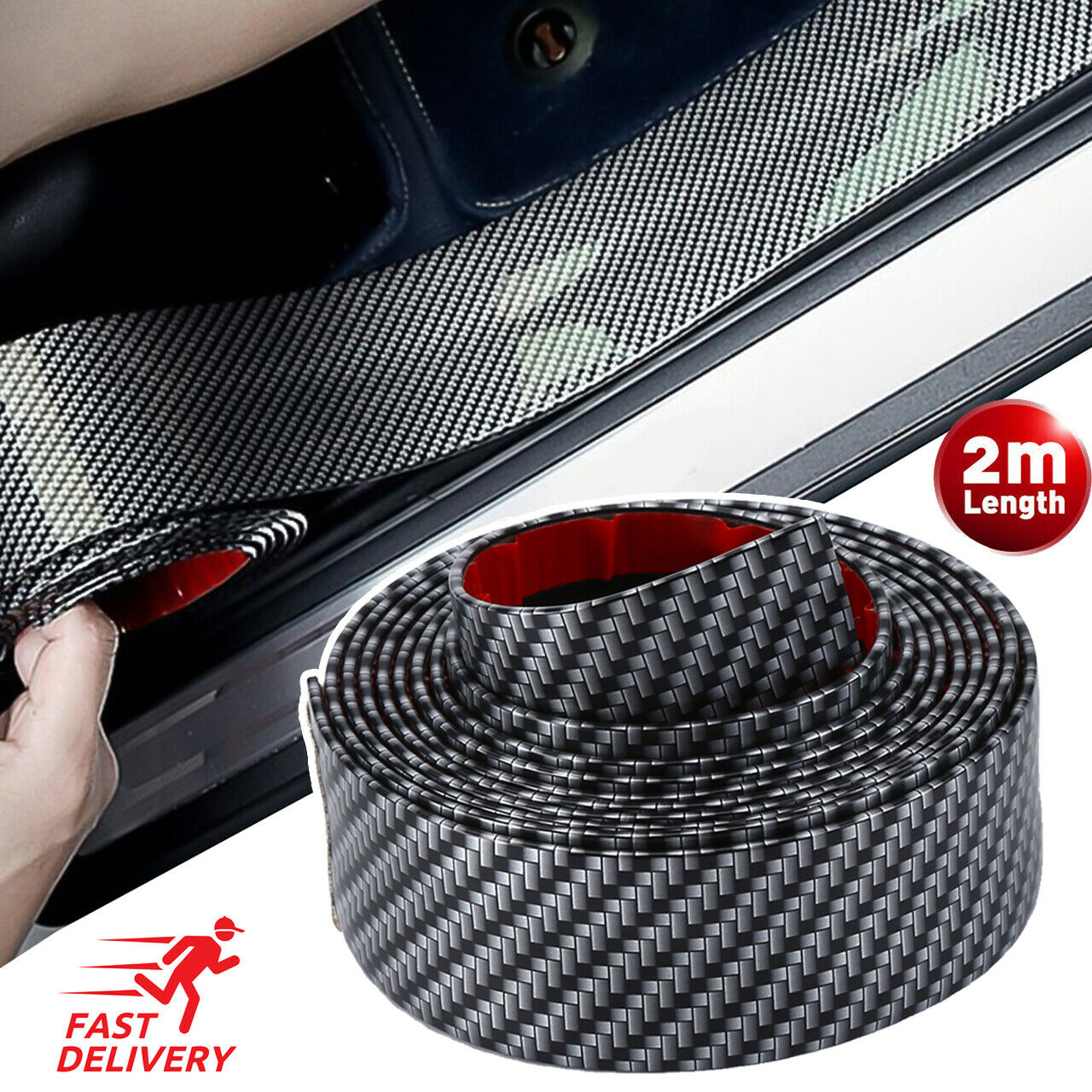 2M Car Stickers Anti Scratch D - Crepe Pan Carbon recension och pris
