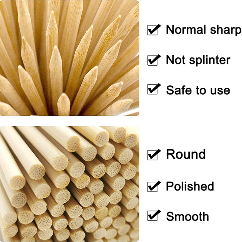 100Pcs 12-Inch Bamboo Skewers  - Corn Dog Stick recension och pris