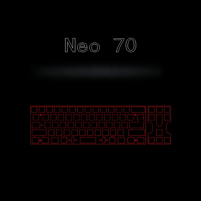 Neo70 Keyboard Positioning Pla - Crepe Pan Carbon recension och pris