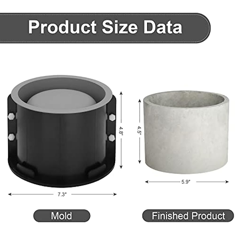 Big Flowerpot Cement Mold, Rou - Potsticker Mold recension och pris