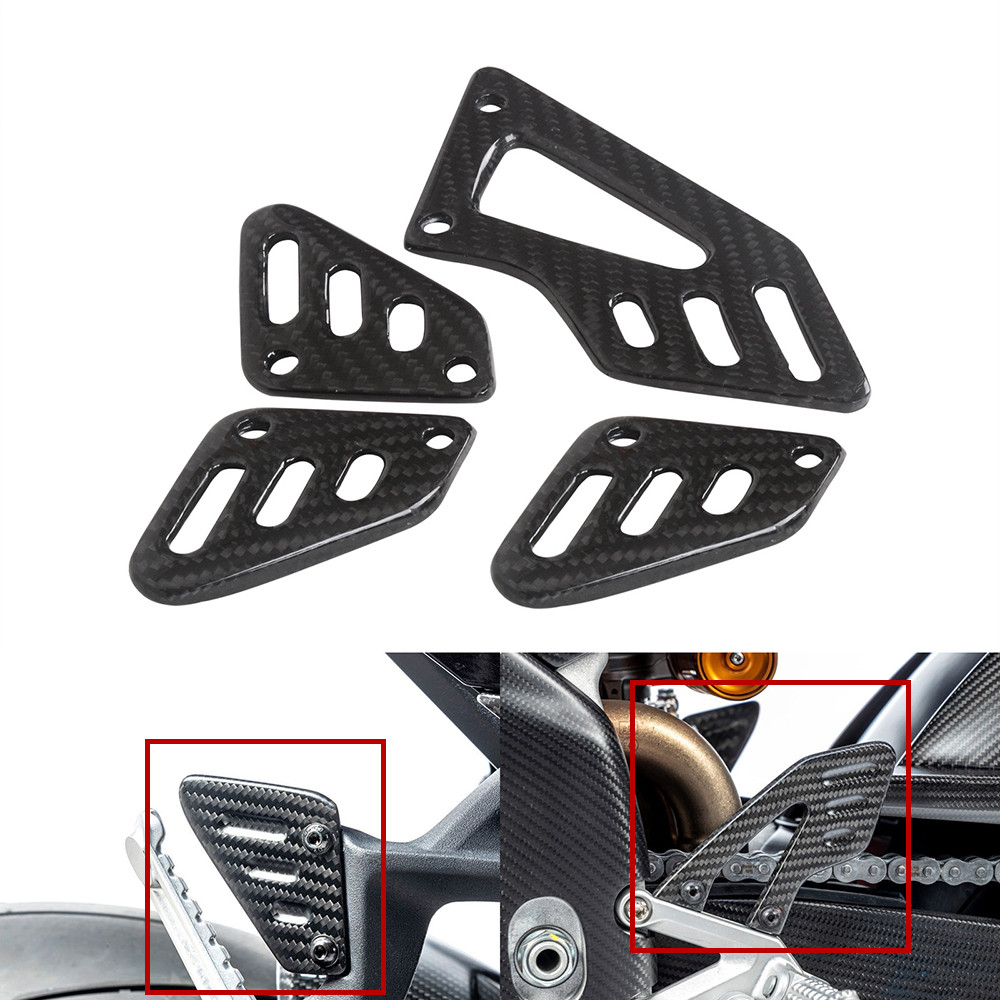 4PCS Carbon Fiber Motorcycle H - Crepe Pan Carbon recension och pris